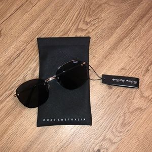 Quay Jezabell Rimless Sunglasses